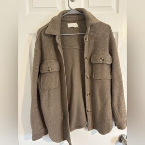 Cozy Anthro Button-Up Shacket